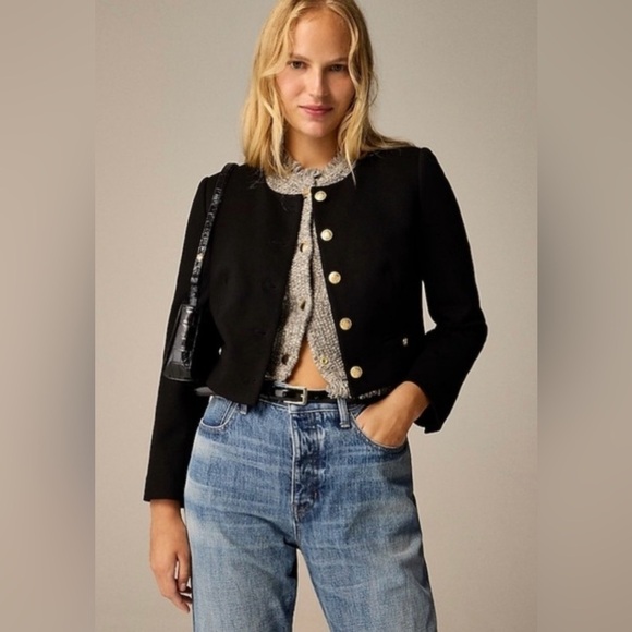 J. Crew Jackets & Blazers - NWT J. Crew Women's Black Cropped Blazer in Size 10